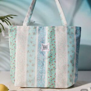 Bag Tote Floral Blue