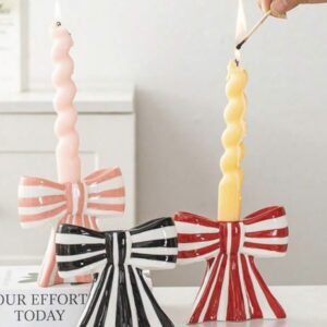 Candlestick Bow Ceramic