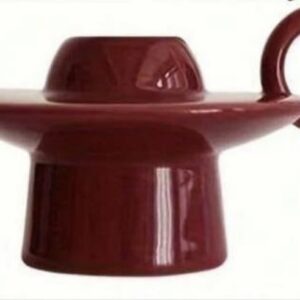 Candlestick Ceramic Vintage With Handle