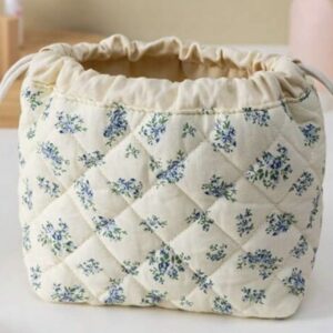 Bag Cosmetic Blue Flowers