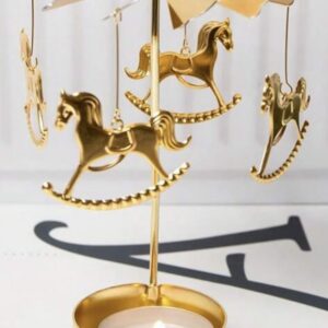 Decoration Golden Candlestick New Year