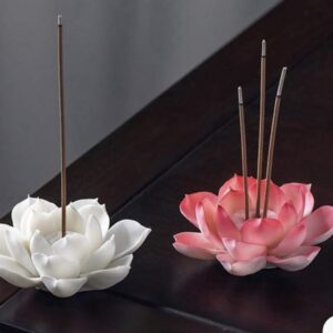 Incense Stand Lotus Ceramic