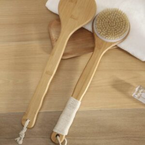 Body Brush Bamboo Long