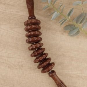 Massager Roller Curved Wooden Dark